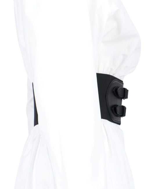 Alaïa White Maxi Shirt Dress