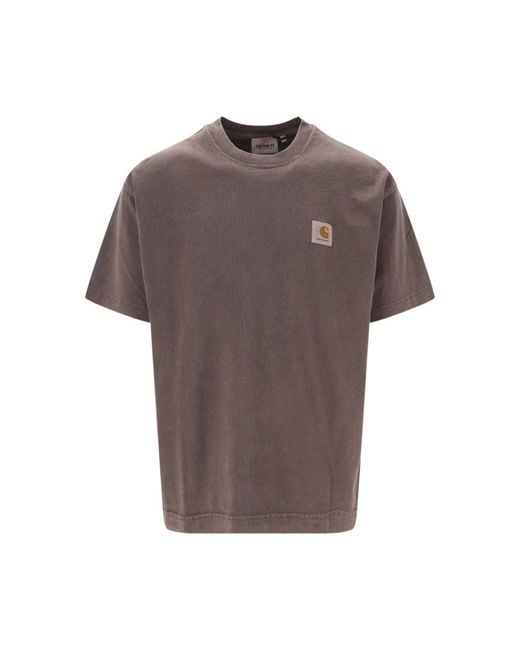 Carhartt Gray T-Shirt “Vista” for men