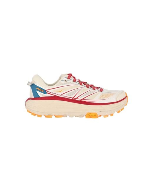Hoka One One Pink Sneakers Fabric