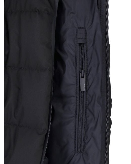Moncler Black Vest "Valmasque" for men