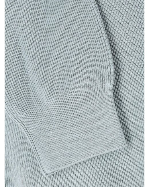Closed Blue Zip Sweater for men