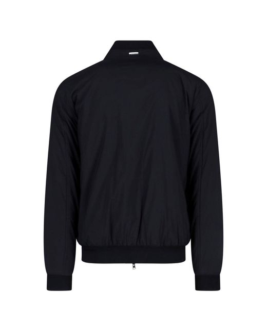 Bomber Zip di Herno in Blue da Uomo