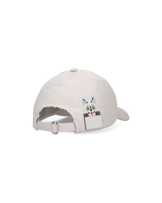 Loewe X Louis Wain Baseball Cap in White | Lyst UK