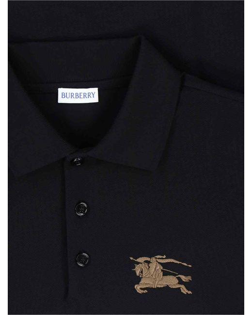 Polo "Edk" di Burberry in Black da Uomo