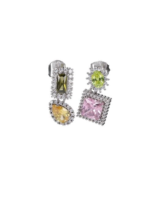 Maison Margiela White Earrings “Cluster”