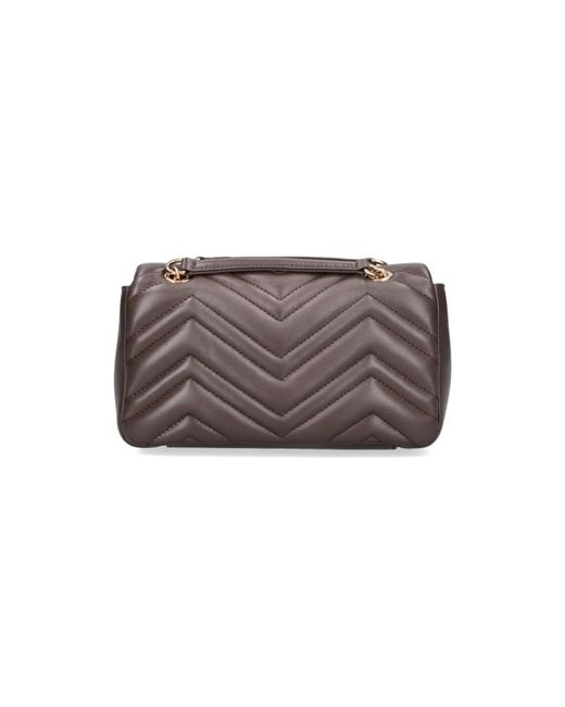 Gucci Gray Shoulder Bag "Gg Marmont"