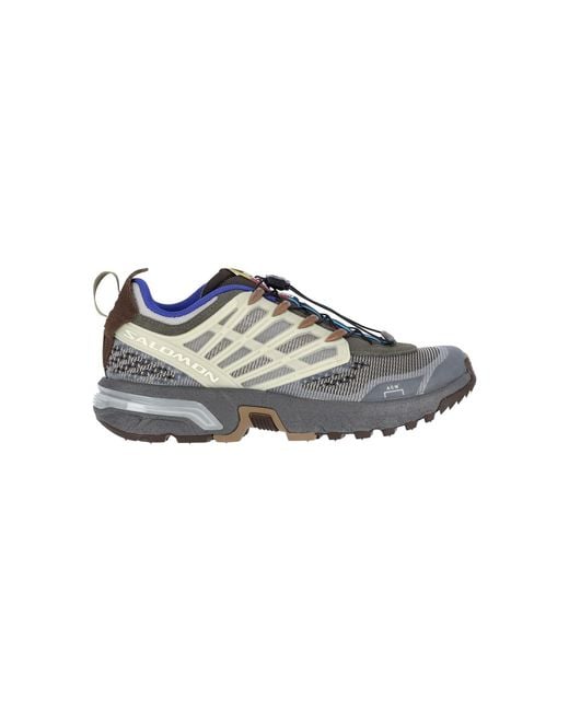 Salomon Green Textile Upper Sneakers for men