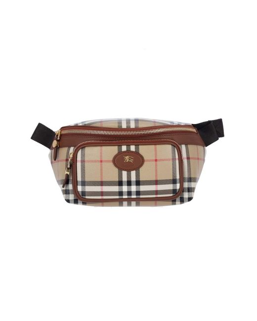 Burberry Brown Belt Bag "Check" for men
