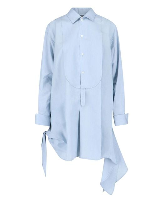 jw anderson blue dress J.W. Anderson Logo Ribbed Dress Dresses Light Blue