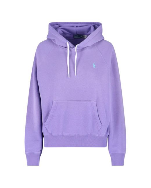 Ralph Lauren Purple Logo Hoodie