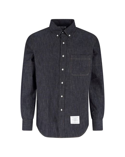 Thom Browne Blue Shirts Cotton for men