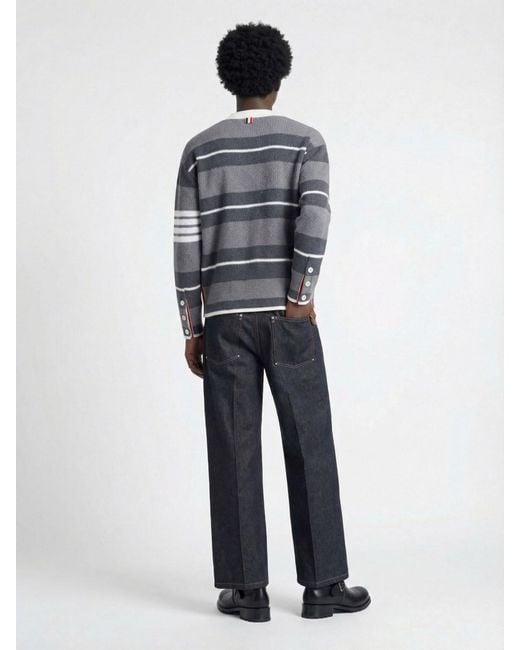 Thom Browne Gray Sweaters Cotton for men