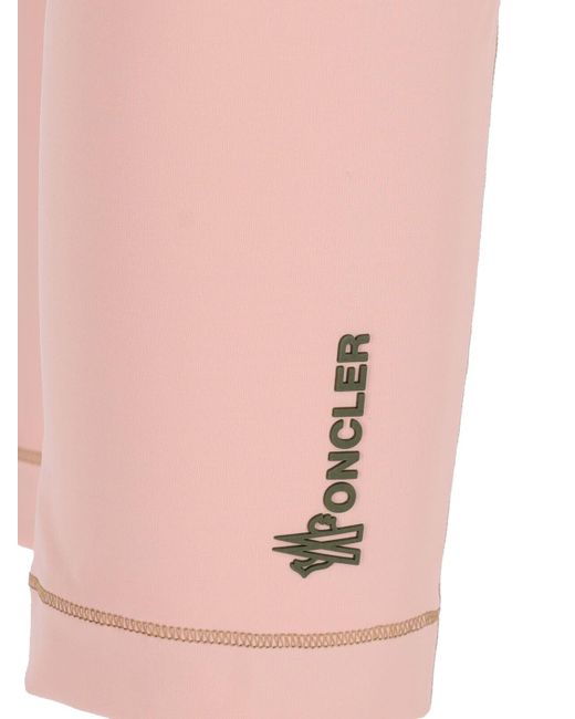 Moncler Pink Logo Track Pants