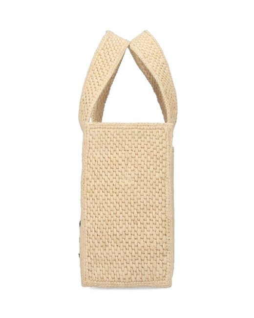 Loewe White Paula's Ibiza Small Tote Bag "Font"