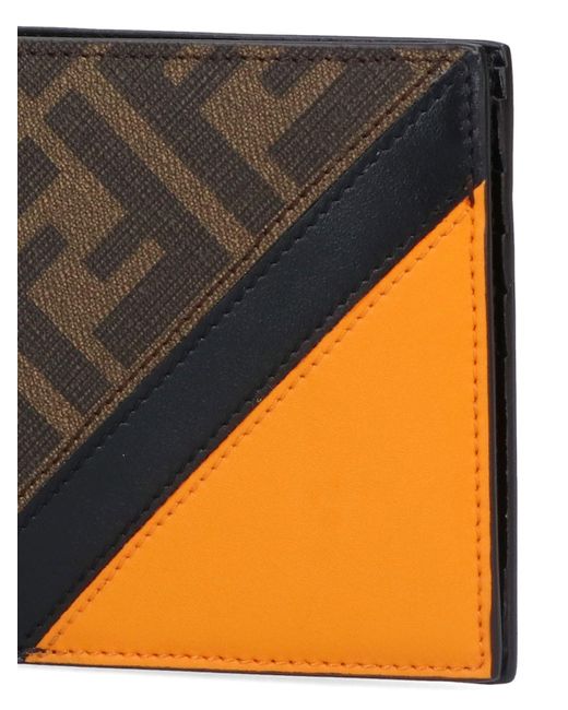 Fendi Black 'diagonal' Wallet for men