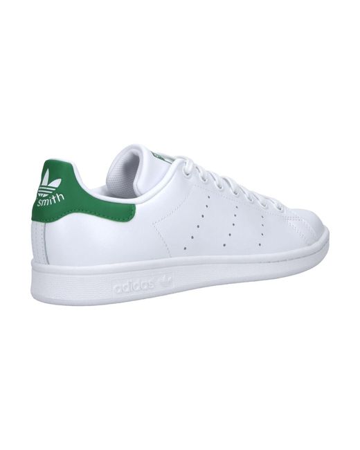 Adidas White Low-Top Leather Sneaker for men