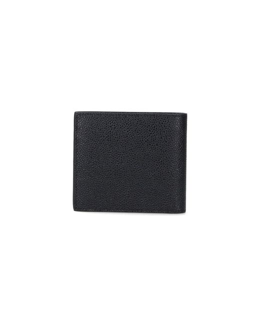 Thom Browne Black Bi-Fold Wallet for men