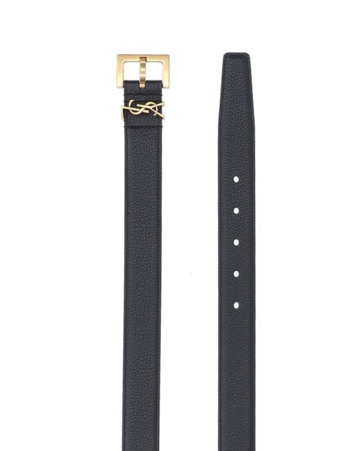 Cintura "Cassandre" di Saint Laurent in Black da Uomo