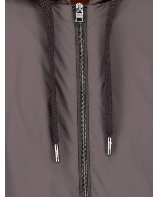 Herno Gray Stretch-Lining Jacket By for men