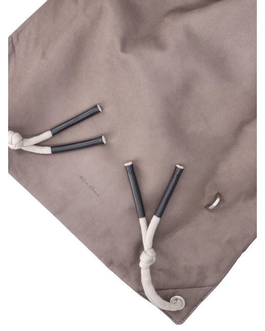 Rick Owens White Backpack “Drawstring”