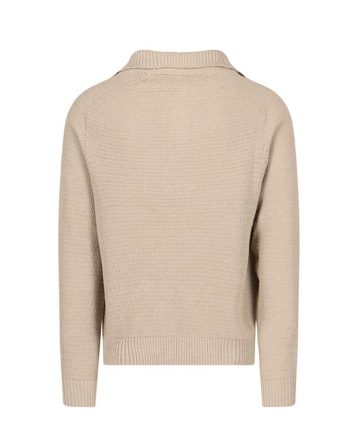 Loro Piana Natural Malfa Polo Sweater for men