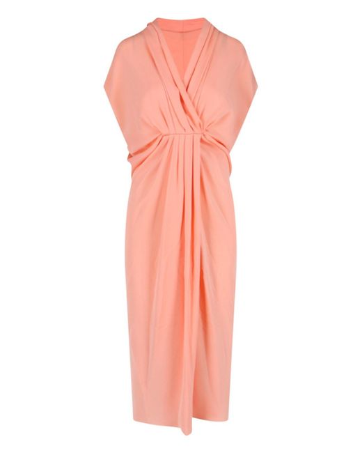 Giorgio Armani Pink Silk Maxi Dress