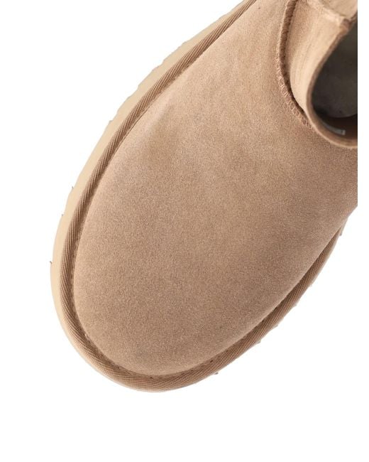 Ugg White 'Classic Twin Seam New Heights' Ankle Boots