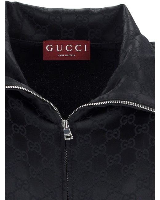 Gucci Black 'Gg' Zip Jacket for men