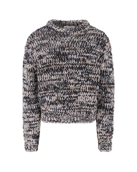 Lemaire Gray Wool Blend Sweater for men