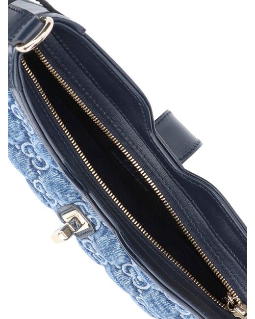 Gucci Blue 'moon Side' Mini Shoulder Bag