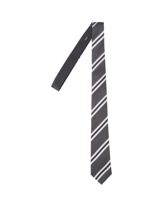 Saint Laurent White Silk Tie for men