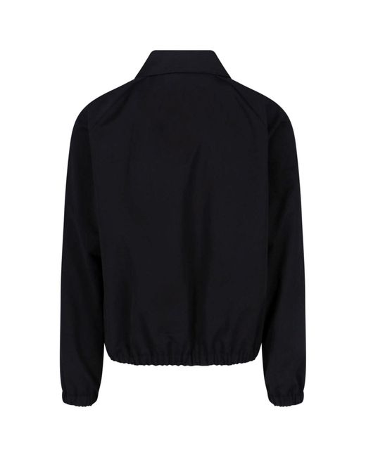 Valentino Black Bomber Jacket "Vgold" for men