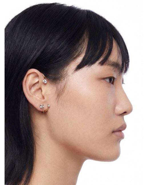Ear Cuff "Three Point" di Panconesi in Metallic