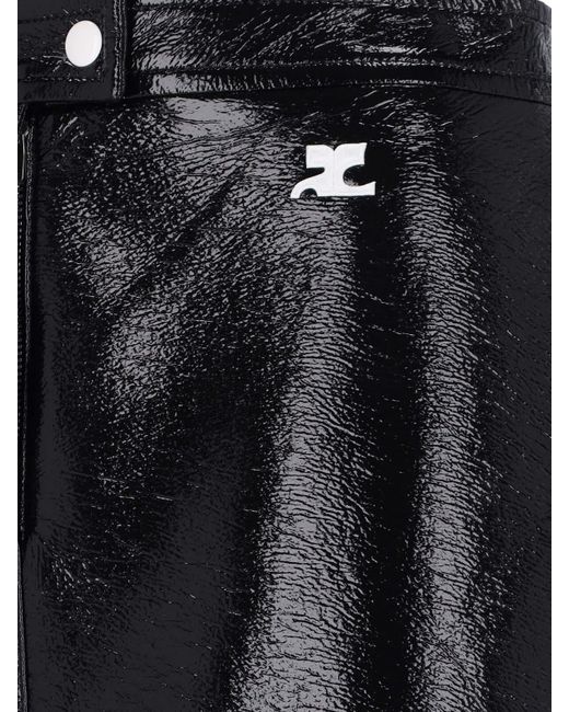 Courreges Black Re Edition Mini Skirt