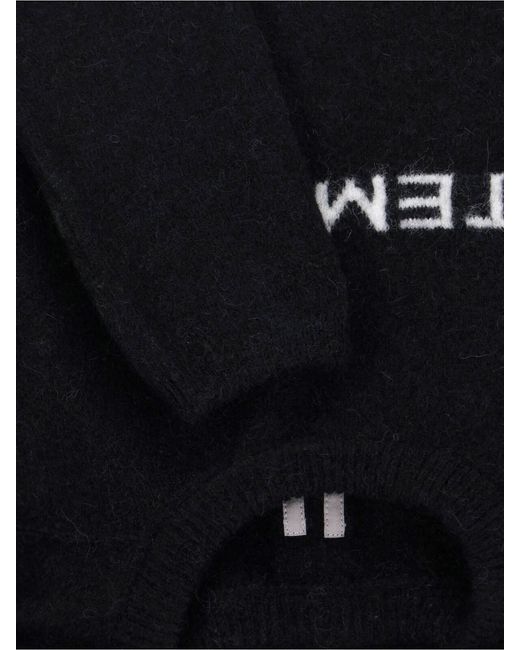 Rick Owens Black 'Temple Of Love' Sweater for men