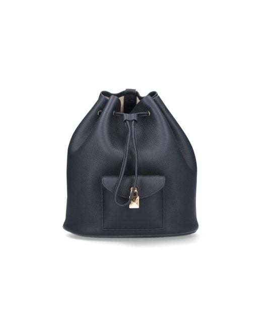 Loro Piana Blue 'Extra Drawstring' Backpack