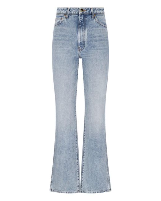 Khaite Blue Danielle" Bootcut Jeans Light