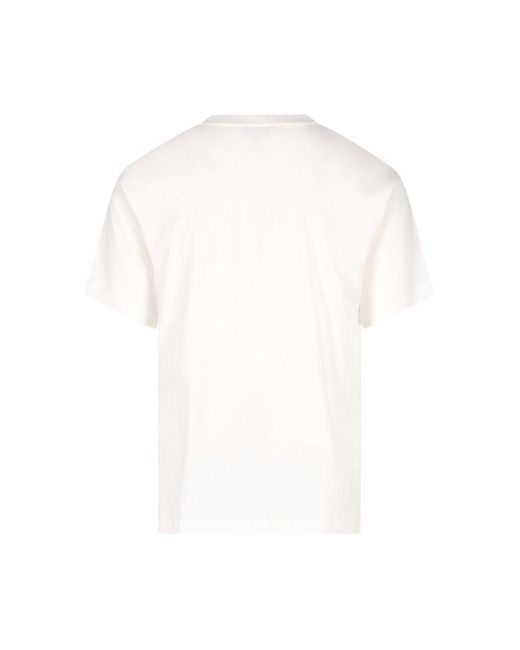 A.P.C. White "h.h.' T-shirt for men