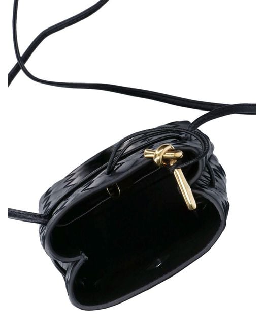 Bottega Veneta Black Smartphone Holder "Andiamo"