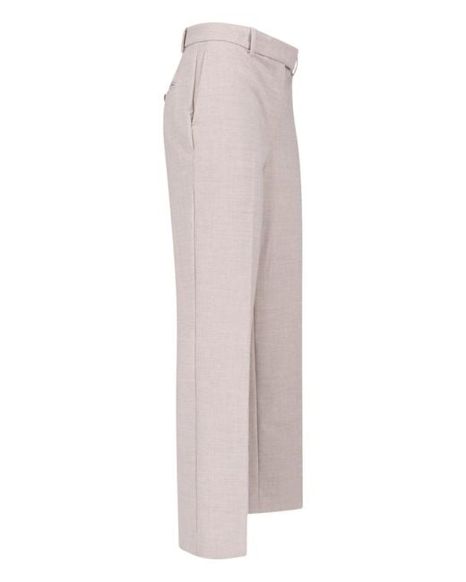 Calvin Klein Gray Straight Tailored Trousers