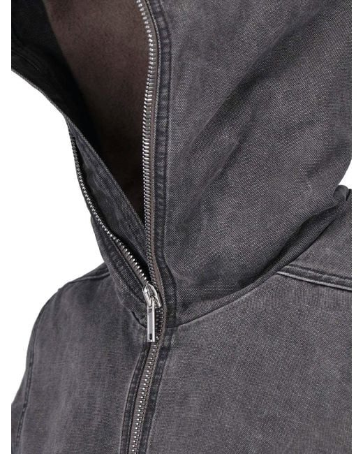 Rick Owens Gray Jacket "Gimp Zipfront" for men
