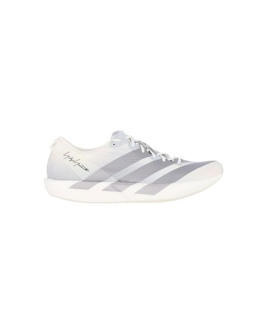 Y-3 White Textile Sneakers