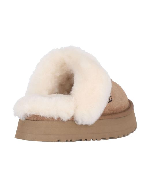 Ugg White Mules Platform "tazz"