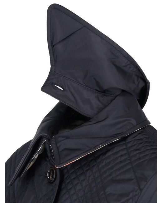 Burberry Blue Quilted Jacket "Fernleigh"