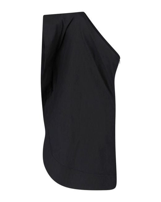 Stella McCartney Black Cotton Mini Dress With Clean Lines