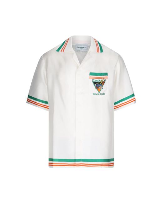 CASABLANCA White "tennis Club" Shirt for men