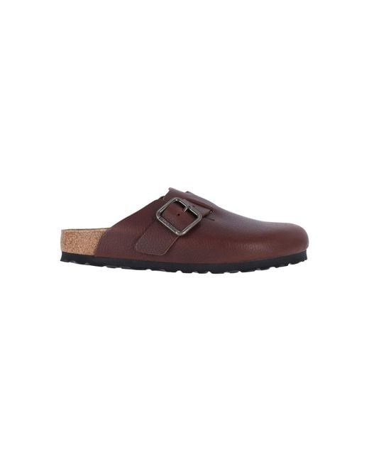 Birkenstock Brown Boston Mules for men