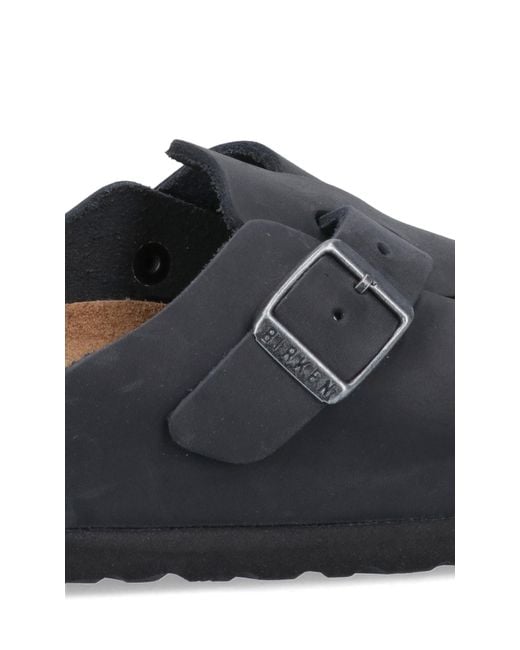 Birkenstock 'boston' Sandals in Black Lyst