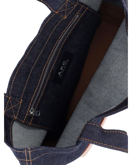 A.P.C. Blue Small Tote Bag “Alex”