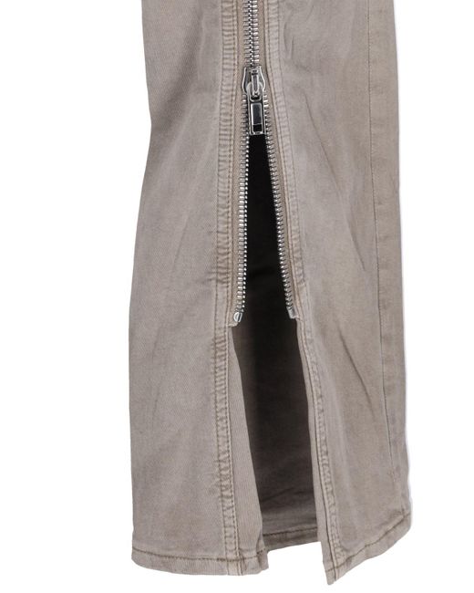 Jeans Dettaglio Zip di Rick Owens in Gray da Uomo